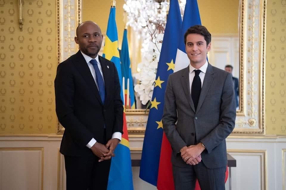 Patrick Muyaya félicite Gabriel Attal, le nouveau Premier ministre français